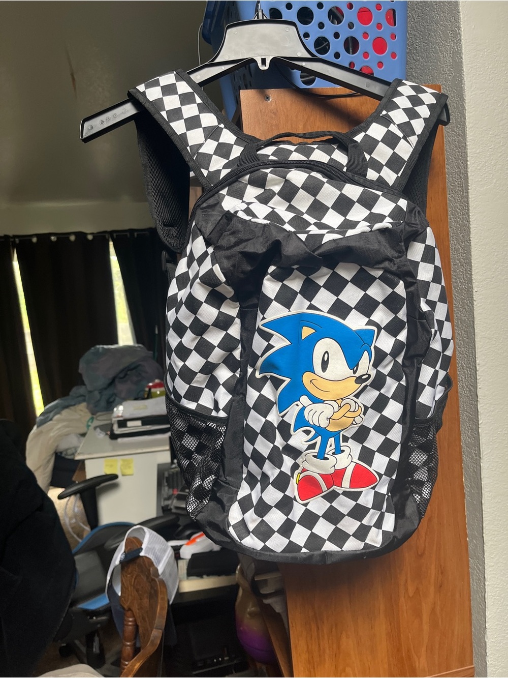 Black & White Checkered Sonic The Hedgehog Backpack